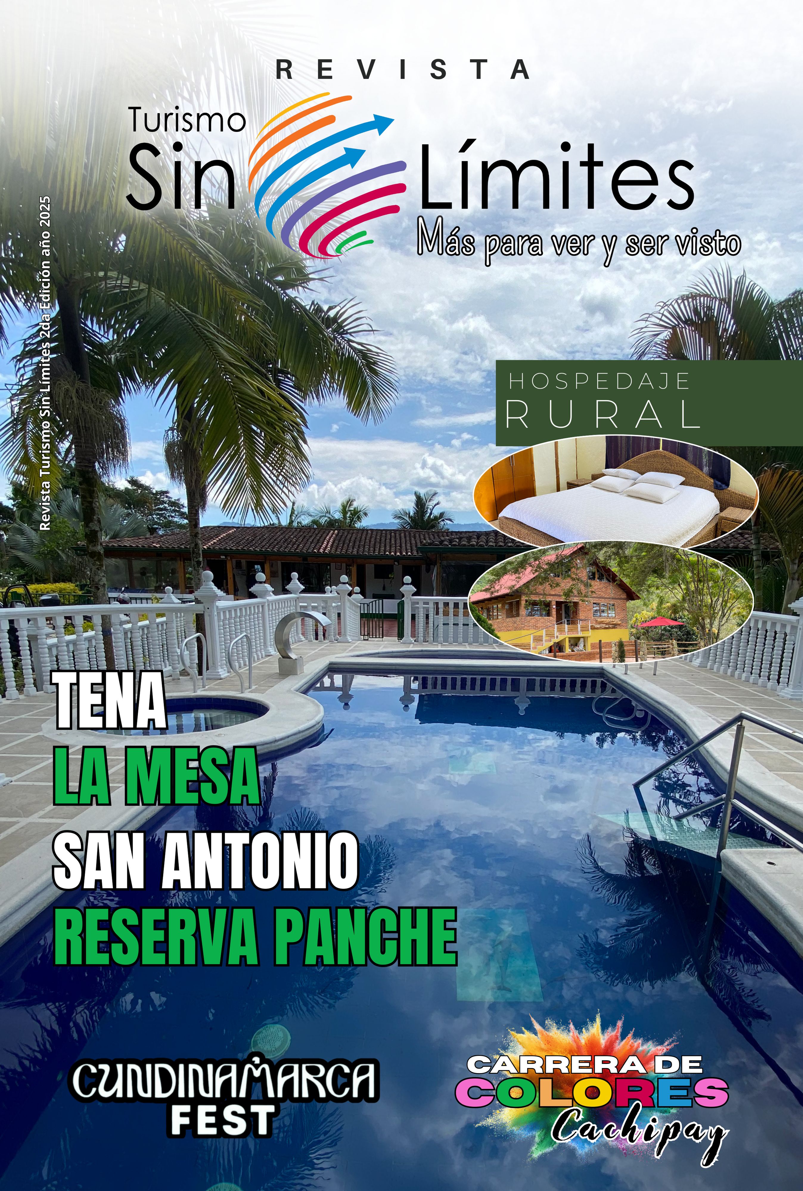 Portada de la edición 2 de la revista Turismo Sin Límites